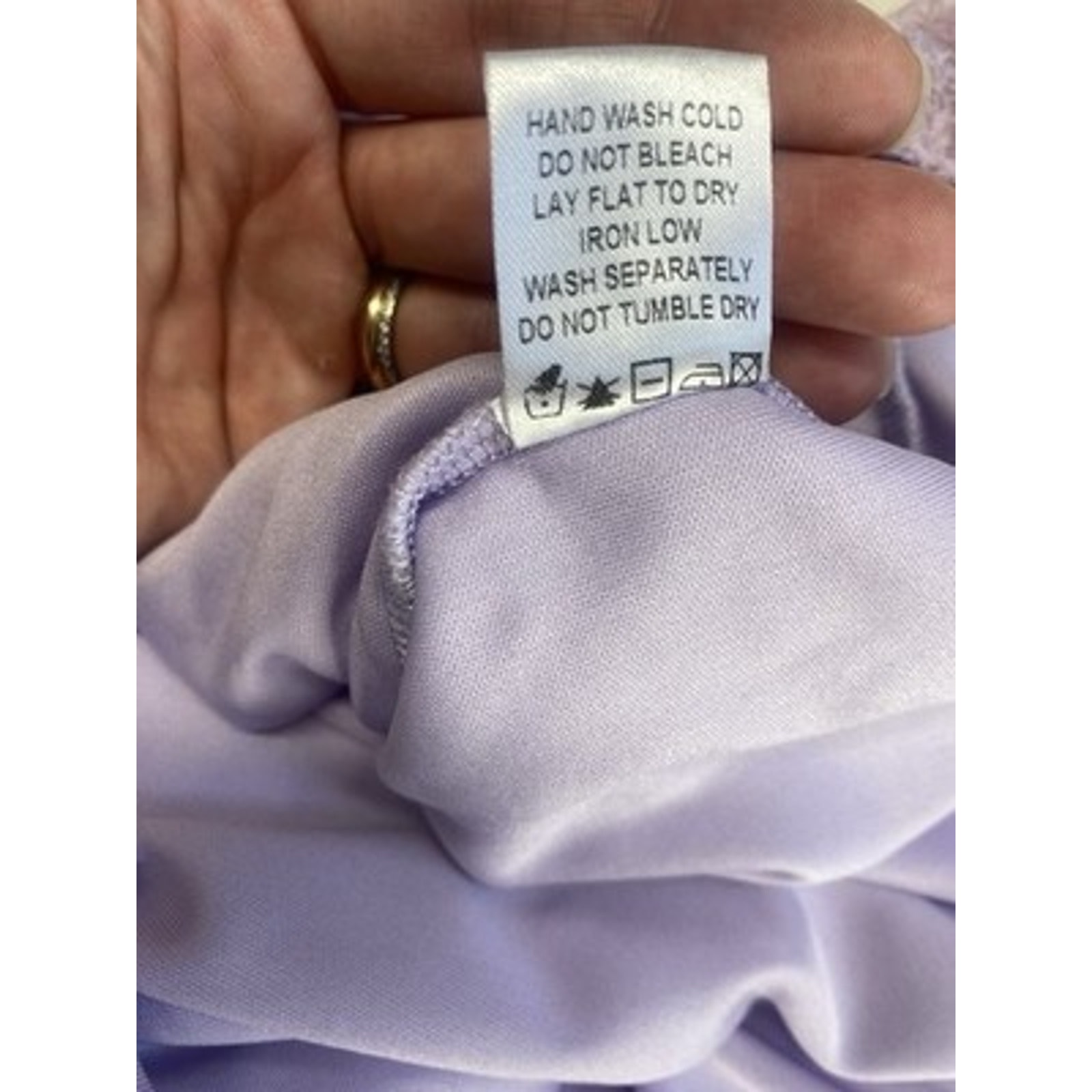 Superdown Carissa Dress Womens Large Lavender Purple Lined Lace Going Out Mini — image 7 of 8